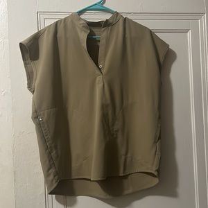 Rafaela Oversized Scrub Top Sandstone